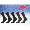 Pánské ponožky hladké, 100% bavlna -Akce-od 39kč - H011-G
