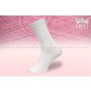 Dámské ponožky hladké, 100% bavlna - bílé - H001-C