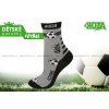 Detské ponožky HOZA s elastanom – Futbal – H1811 (Farba čierna červená, Veľkosť 19–22)