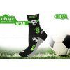 Detské ponožky HOZA s elastanom – Futbal – H1811 (Farba čierna červená, Veľkosť 19–22)
