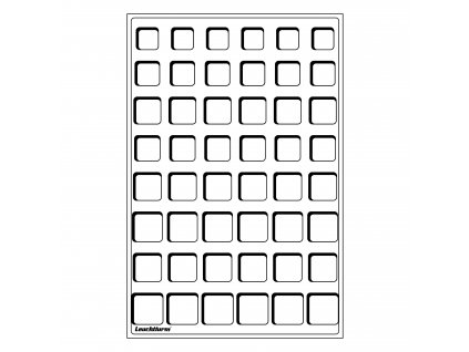 muenztableau l mit 48 eckigen faechern fuer 6 euro kursmuenzensaetze blau 2er pack