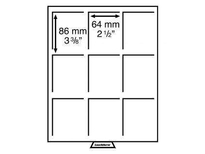 muenzbox 9 eckige faecher fuer slabs rauchfarben