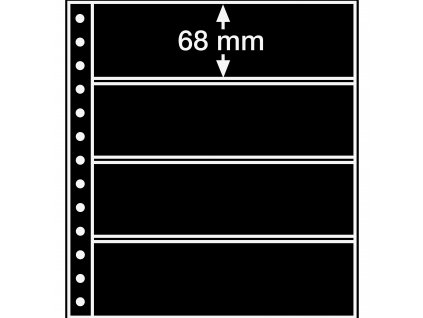 leuchtturm r tafeln 4er einteilung schwarz 5er pack