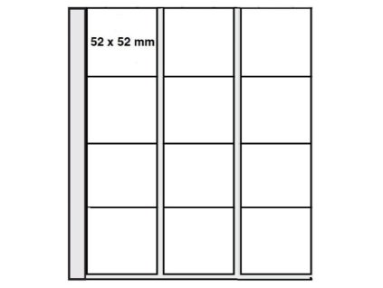premium blaetter 7400 fuer 12 muenzraehmchen 50 x 50 mm