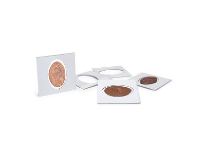 matrix muenzraehmchen weiss pressed pennies selbstklebend 25er pack