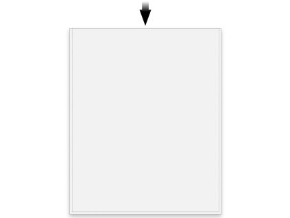 Průhledné obaly s otevřenou úzkou stranou (Rozměry 95x72 mm)