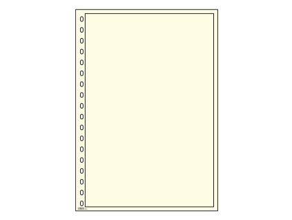 3855 blanko bily karton s cernym oramovanim