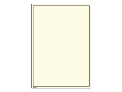 Blanko - bílý karton s černým orámováním