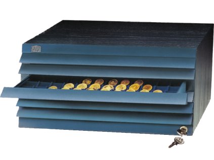 SAFE dřevěná mincovní skříňka