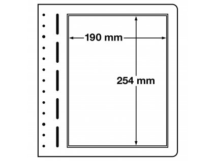 leuchtturm blankoblaetter 1er einteilung 190x254 mm 10er pack