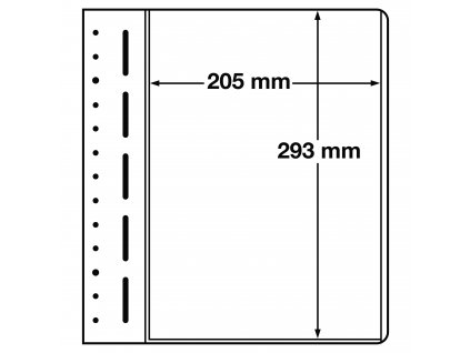 leuchtturm blankoblaetter 1er einteilung 205x293 mm 10er pack