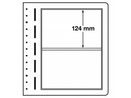 leuchtturm blankoblaetter 2er einteilung 190x124 mm 10er pack