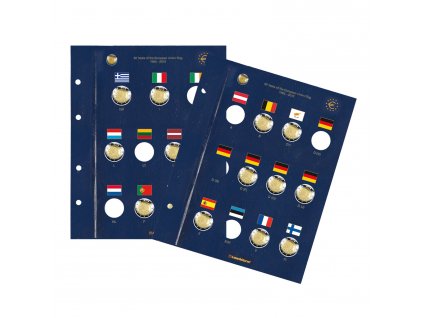 muenzblaetter vista 30 jahre eu flagge 2er pack