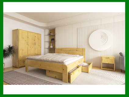 23 PALERMO nocni stolek SIGMA, skrin Alfa 3D Grand smrk 1