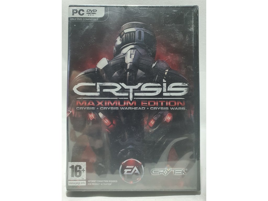 PC CRYSIS MAXIMUM EDITION MAXI DVD BOX (CRYSIS + CRYSIS WARHEAD + CRYSIS WARS)