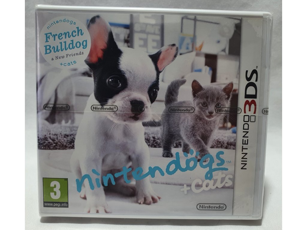 D3S NINTENDO DOGS FRENCH BULLDOG + CATS Nintendo 3DS ORIGINÁL FÓLIA