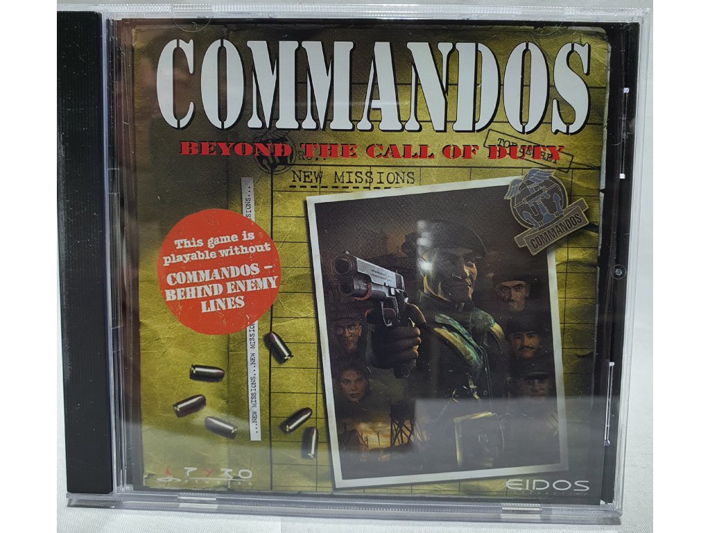 PC COMMANDOS BEYOND THE CALL OF DUTY PC CD-ROM V JEWELL CASE OBALE