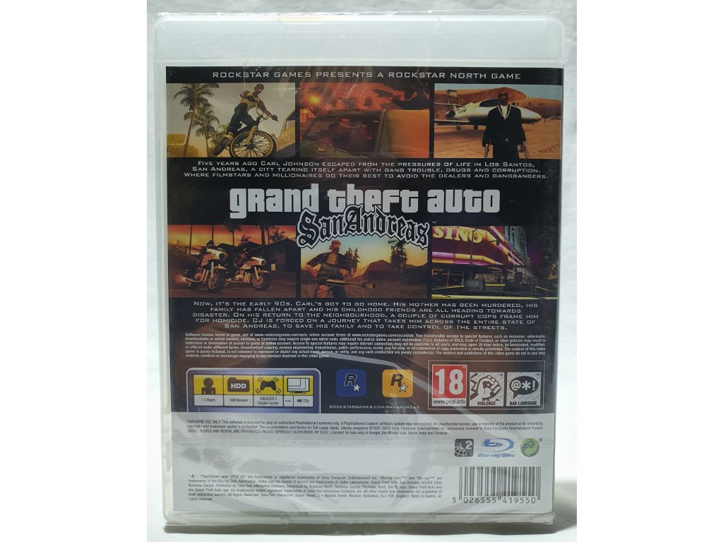 Grand Theft Auto: San Andreas Playstation 3 PS3 Used
