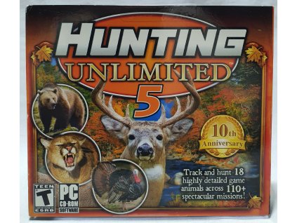 PC HUNTING UNLIMITED 5 PC CD-ROM v jewel case obale