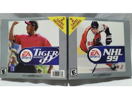 PC NHL 99 + TIGER WOODS PGA TOUR 99 DOUBLEPACK PC CD-ROM v jewel case obale