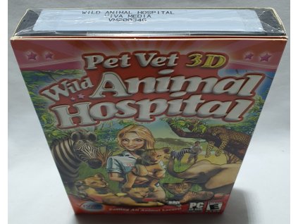 PET VET 3D WILD ANIMAL HOSPITAL PC CD-ROM MALÁ KRABICA