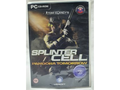 PC Tom Clancy's SPLINTER CELL PANDORA TOMORROW Slovenský obal a manuál PC CD-ROM