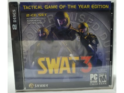 PC SWAT 3 Tactical Game of the Year PC CD-ROM v jewel case obale