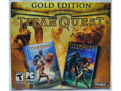 PC TITAN QUEST GOLD EDITION (DELUXE + IMMORTAL THRONE) PC DVD-ROM v jewel case obale