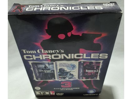 TOM CLANCY'S CHRONICLES PC DVD-ROM MALÁ KRABICA (SPLINTER CELL+GHOST RECON +RAINBOW SIX 3)