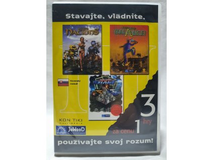PC STAVAJTE, VLÁDNITE, POUŽÍVAJTE SVOJ ROZUM TRIPPLE PACK: ALIEN NATIONS + KEEP THE BALANCE + INDUSTRY GIANT PC CD-ROM