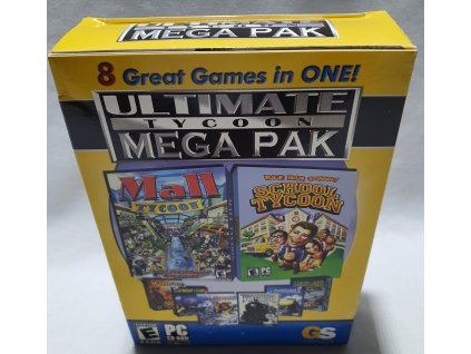 ULTIMATE TYCOON MEGA PAK 8 HIER PC CD-ROM MALÁ KRABICA (MALL TYCOON+SCHOOL TYCOON+ARPORT TYCOON 3+SKY RESORTEXTREME+WILDFIRE 2004,2002,2003+LUXURY LINER TYCOON)