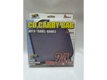 PCH XTREME CD CARRY BAG PUZDRO NA 24 KS CD DISKOV TEXTILNÉ SIVÉ