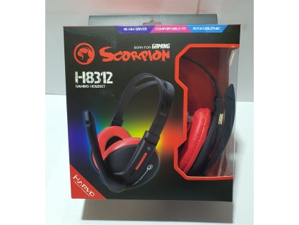 PCH HEADSET H8312BK+RD BUSH MASTER GAMING (MARVO - GAMER)