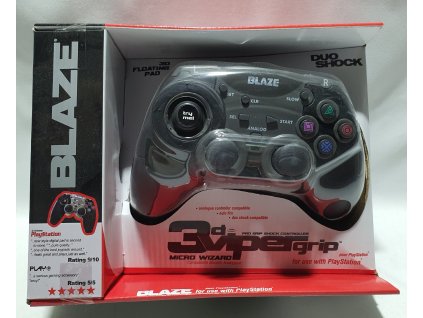 PXH BLAZE 3D VIPER CONTROLLER BLACK - 3D Viper ovládač pre Playstation 1