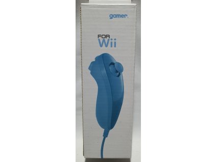 WIIH GAMER NUNCHUCK CONTROLLER WIRED BLUE - NUNCHUCK OVLÁDAČ PRE NINTENDO WII MODRÝ KÁBLOVÝ