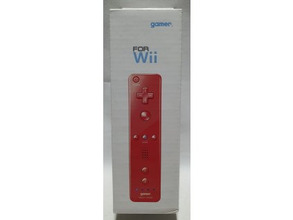 WIIH GAMER WII REMOTE PLUS WIRELESS CONTROLLER RED - BEZDROTOVÝ OVLÁDAČ REMOTE PLUS PRE NINTENDO WII ČERVENÝ