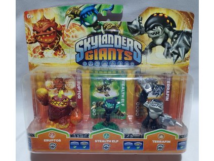 SKYLANDERS: GIANTS TRIPLE PACK C -ERUPTOR2+STEALTH ELF2+TERRAFIN2