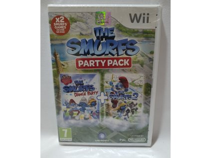 WIIS SMURFS PARTY PACK (SMURFS DANCE PARTY + SMURFS 2) Nintendo Wii ORIGINÁL FÓLIA