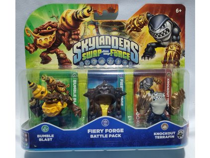 SKYLANDERS: SWAP FORCE  FIERY FORGE BATTLE PACK - BUMBLE BLAST +FIERY FORGE + KNOCKOUT TERRAFIN 3