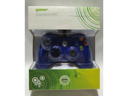 X3H XBOX 360 CONTROLLER WIRED BLUE (GAMER) KÁBLOVÝ OVLÁDAČ PRE XBOX 360 MODRÝ