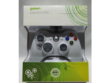 X3H XBOX 360 CONTROLLER WIRED WHITE (GAMER) KÁBLOVÝ OVLÁDAČ PRE XBOX 360 BIELY