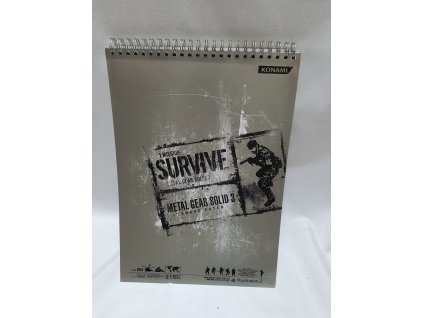 METAL GEAR SOLID 3 SNAKE EATER SKICÁR A4 ČISTÉ STRANY BEZ LINAJOK