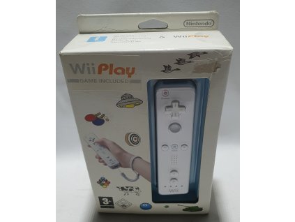 WIIH REMOTE CONTROLLER WHITE + WII PLAY BUNDLE NINTENDO ORIGINÁL