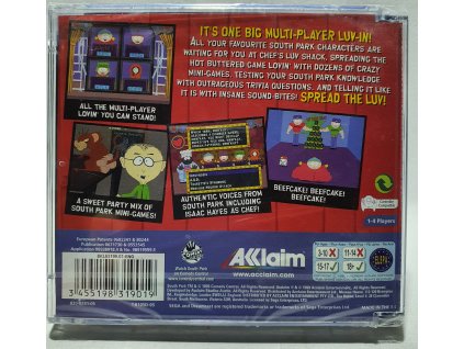DCS SOUTHPARK CHEF´S LUV SHACK SEGA DREAMCAST ORIGINÁL FÓLIA