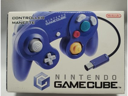 G3H NINTENDO ORIGINÁL PURPLE  CONTROLLER OVLÁDAČ NA GAMECUBE FIALOVÝ