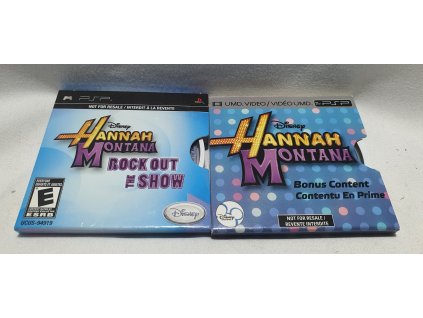 Hannah Montana ROCK OUT THE SHOW HRA + BONUSOVÉ VIDEO BUNDLE PROMO Playstation Portable