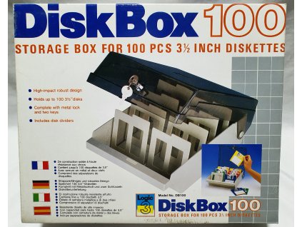 LOGIC3 DISKBOX 100 - organizér na 100 ks 3 1/2 inch diskiet