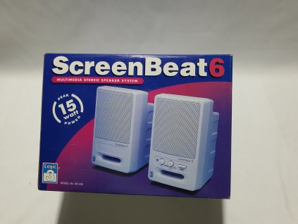 LOGIC3 SB 206 SCREENBEAT 6 Multimedia Stereo Speaker System - retro reproduktory k PC 15 Watt