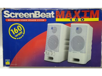 LOGIC3 M6160 SCREENBEAT MAXIM 160 Multimedia Stereo Speaker System - retro reproduktory k PC 160 Watt