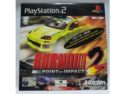 BURNOUT 2: POINT OF IMPACT PROMO PLNÁ HRA Playstation 2